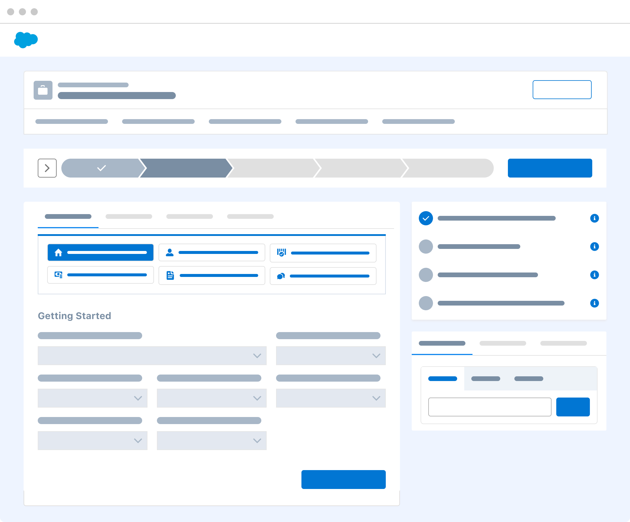 Loan proposal workflow wireframe step 1